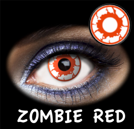 Lentes de contacto fantasia Zombie Red (2uds) _1