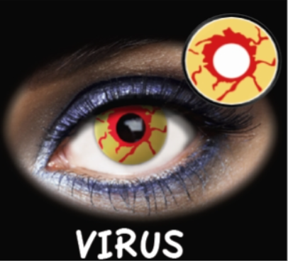 Lentes de contacto fantasia Virus (2uds) _1