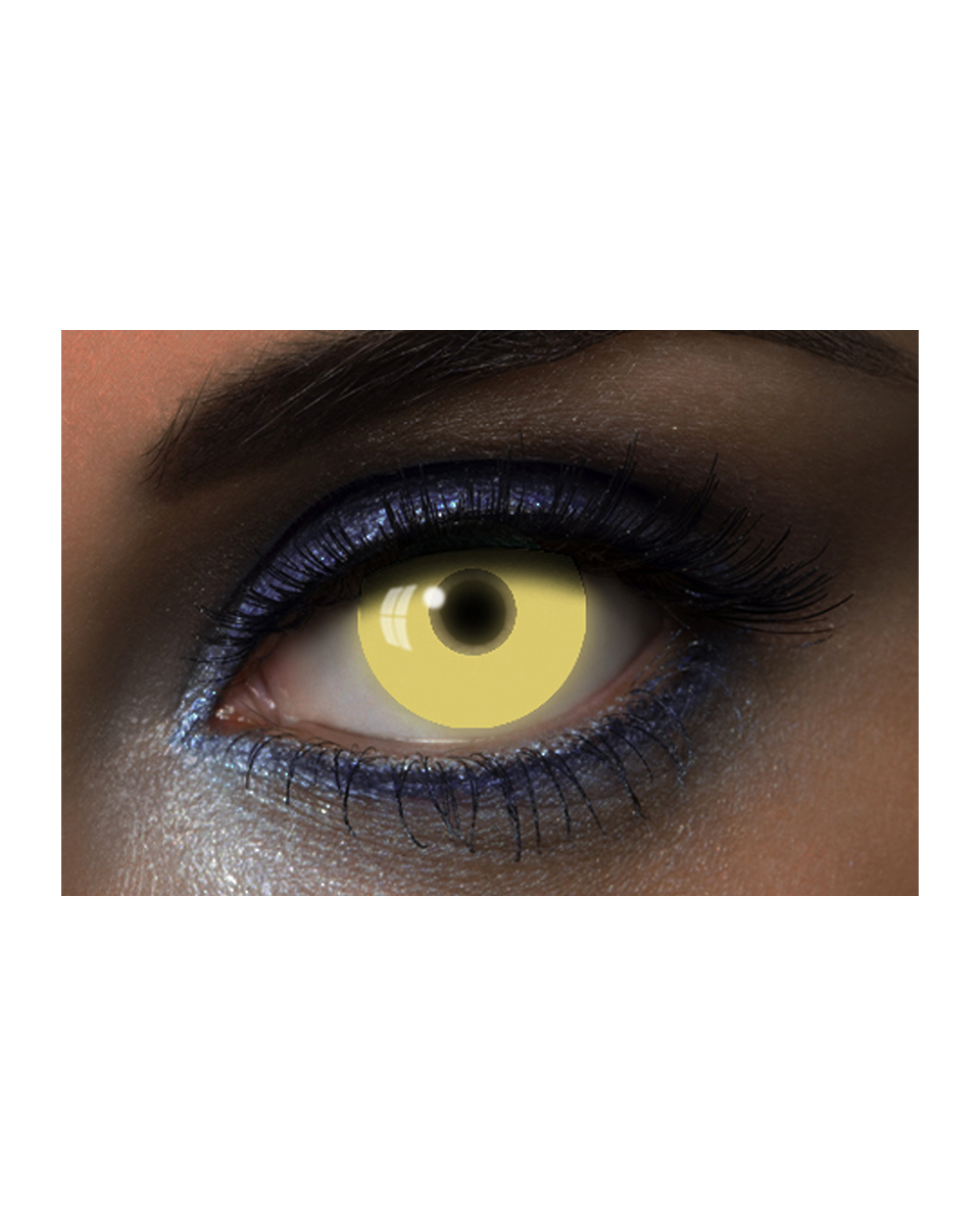 Lentillas fantasía Glow UV Yellow (2Uds) _1