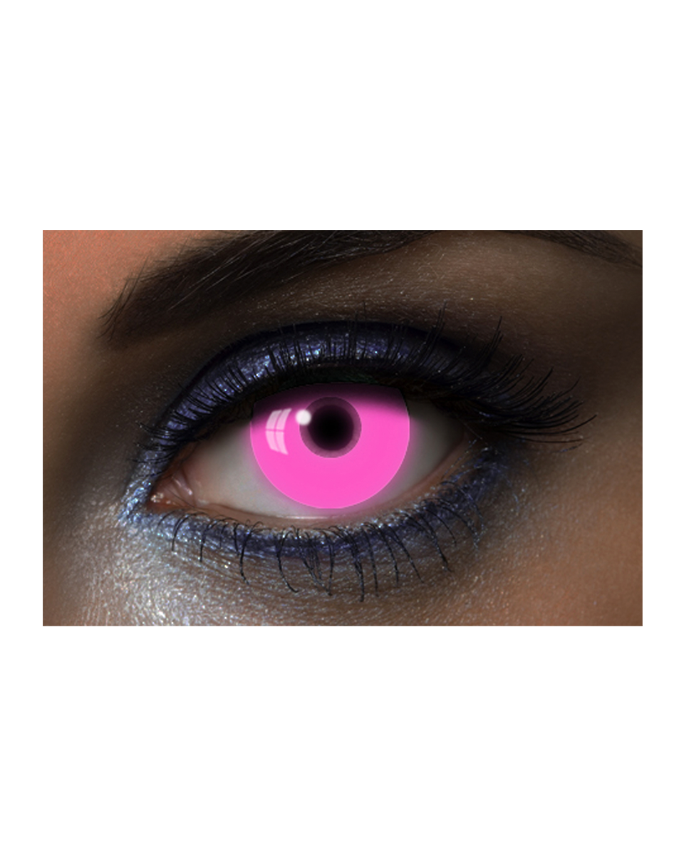 Lentillas fantasía Glow UV Pink (2Uds) _1